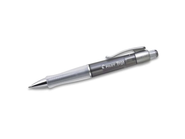 Kuglepen Pilot Vega transparent sort