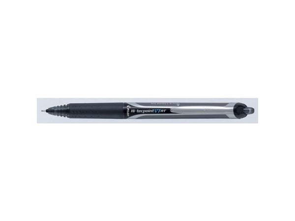 Rulla Pilot Hi-tecpoint V7 RT musta viivanleveys 0,4mm - (12 kpl)