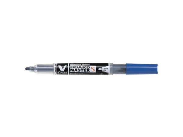 Pilot V-Board Master S, Blå, Fin spiss, Svart, Blå, Transparent, Plast, Rund, 3,5 mm