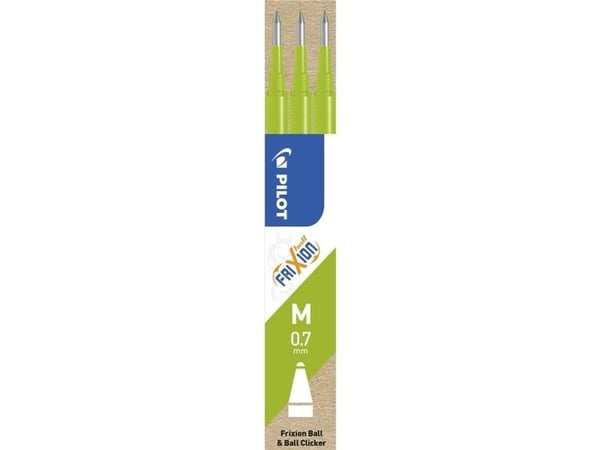 Pilot FriXion, Grønn, Medium, Grønn, Rollerpenner, CE, FriXion Ball, FriXion Slim, FriXion Clicker