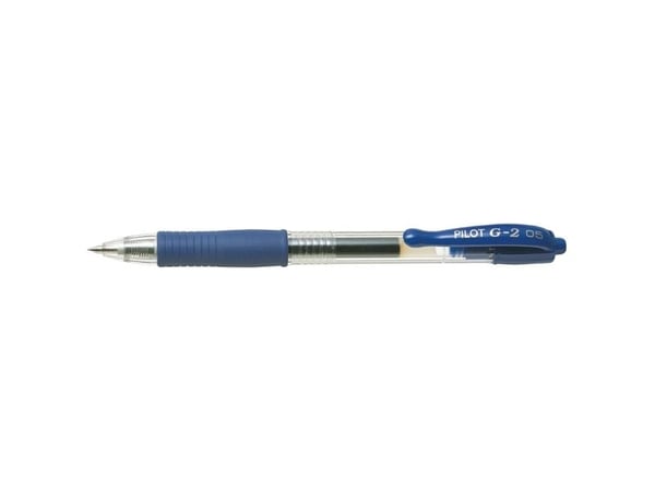 Gelpen, Pilot G2, FINE, blå sæt af 20 stk