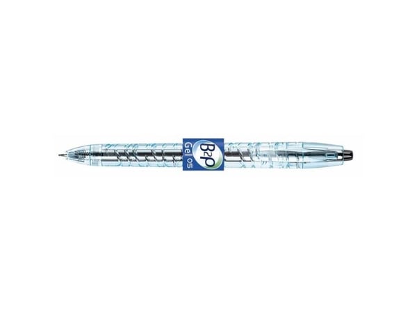 Pilot B2P Gel, Uttrekkbar med festeklemme, Sort, Gjennomsiktig, Sort, Plast, 0,5 mm, 0,32 mm