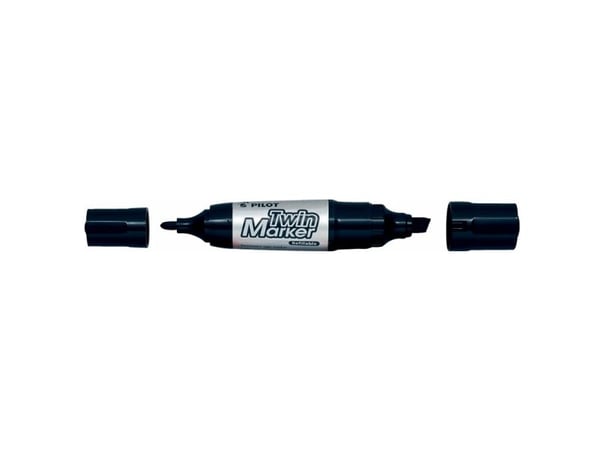 Pilot Twin marker Jumbo, black, Svart