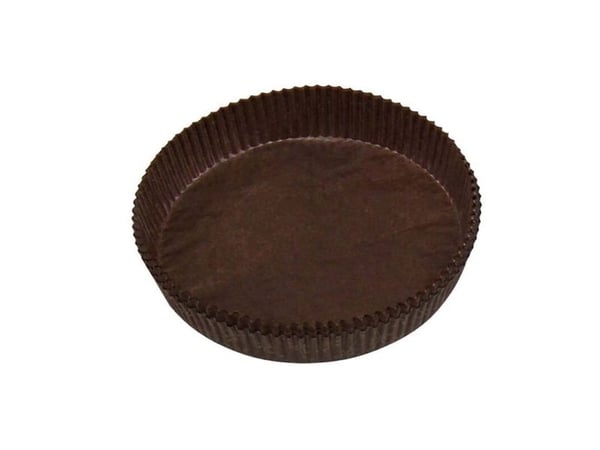 Mazarinform nr 200 Ø145x30 mm Brun/Guld,1000 stk/krt