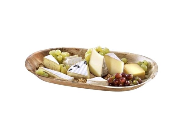 Fad 48x24x4 cm Stor Bionedbrydelig Palmeblad,5 pk x 10 stk/krt