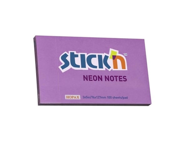 Notes, BNT Stick´n, lilla, 127x76mm - (12 stk.)