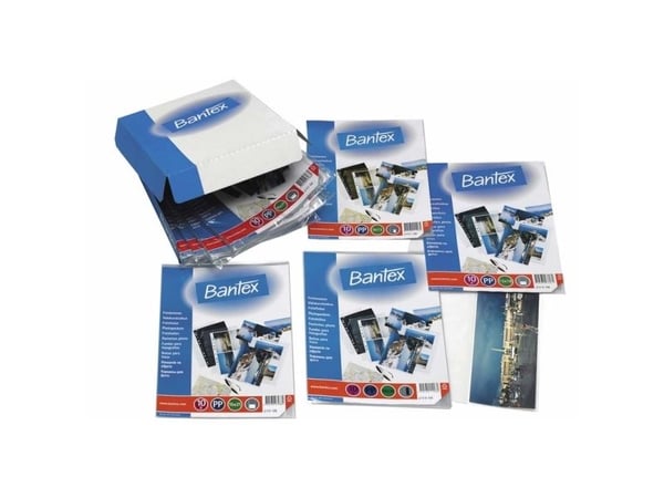 Fotolommer 13x18 cm Bantex 2114 PP A4 til 4 fotos (pose a 10 stk.)