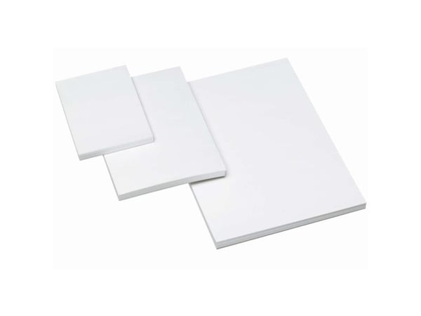 Affaldsblok, Bantex, ulinjeret, A6, hvid 105x148mm, 60g/m2 - (5 stk.)