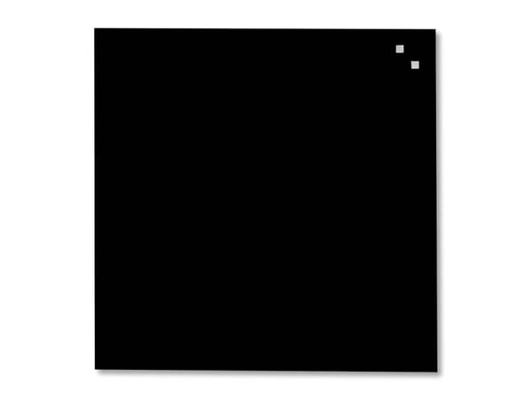 Magnetisk glastavle 45 x 45 cm sort
