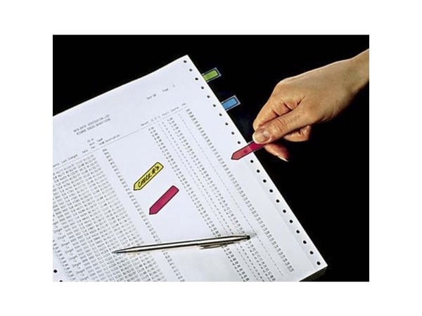 Post-it - Indeksflagg med dispenser - 12 x 44 mm - pil - 96 ark (4 x 24) - gul, blå, grønn, rød