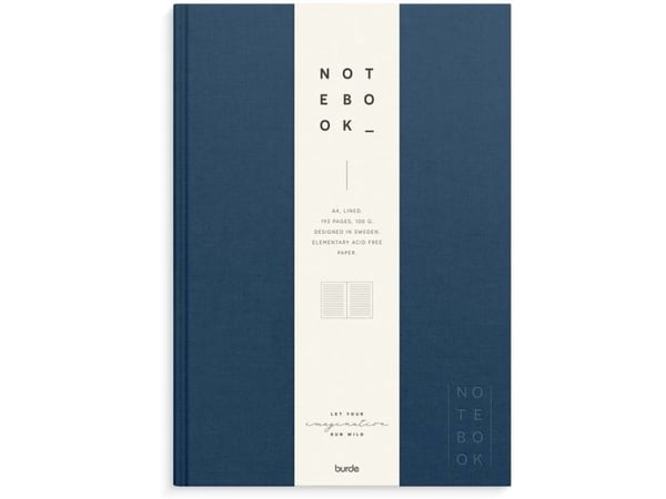 Anteckningsbok, Mayland Deluxe, A4, blå, 210 x 297 mm, 100 g/m²
