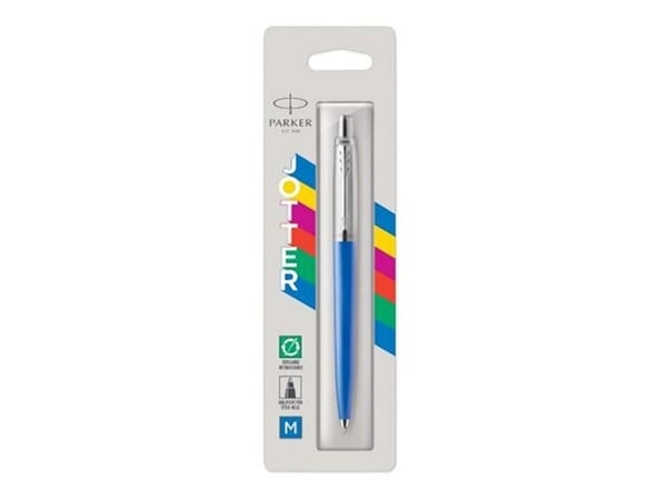 Parker 2076052, Klips, Uttrykkbar kulepenn med hengefeste, Gjenfyllbar, Blå, 1 stykker, Medium