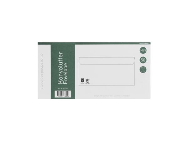 NoName, langsiden åben, hvid Permanent (DP 37), peel&seel pakke a 50 stk, 561500