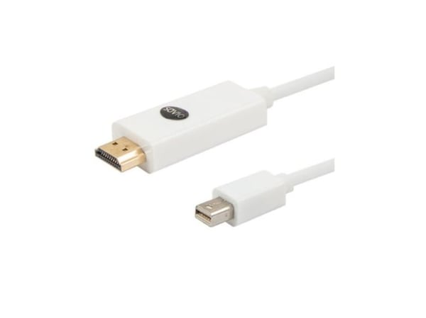 SAVIO CL-83 - Adapterkabel - Mini DisplayPort hann til HDMI hann - 1.8 m - hvit
