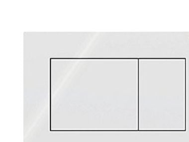 Geberit Sigma01 betjeningplade - Til dobbeltskyl square Hvid Geberit Sigma01 betjeningplade - Til dobbeltskyl square Hvid