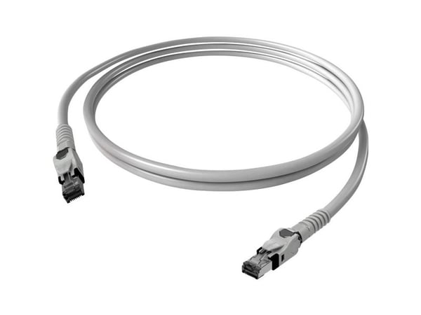 EasyLan CP1OAMSMS0030, 3 m, Cat6a, S/FTP (S-STP), RJ-45, RJ-45, Grå