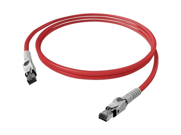 EasyLan CP1ORMSMS0010, 1 m, Cat6a, S/FTP (S-STP), RJ-45, RJ-45, Rød
