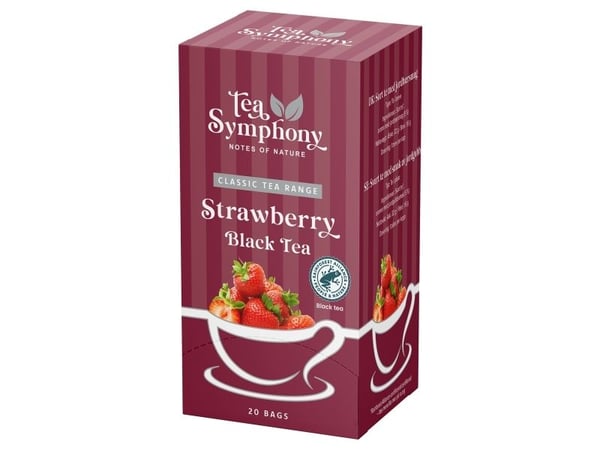 Tea Symphony Strawberry Black Tea - (6 stk.)