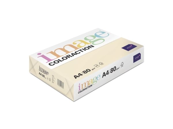 Kopieringspapper, Coloraction Dune (pale apricot), träfritt ECF, 120 g/m2, 210mm x 297mm, A4, smal bana