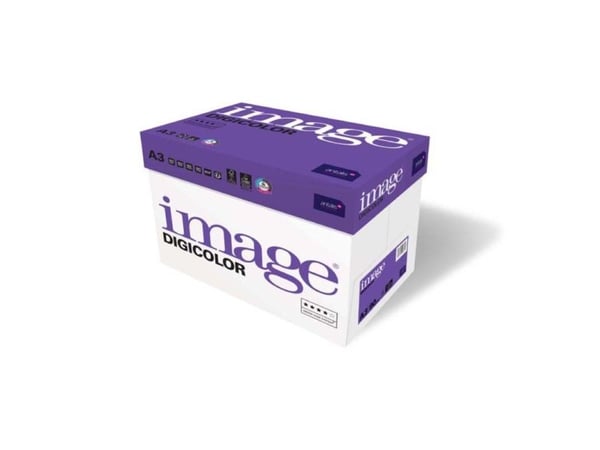 Image, Digicolor, hvid, Kopipapir træfri ECF, 350g/m2, 420mm x 297mm, A3 Bred bane, pakke a 100 ark, Image, Digicolor, hvid, Kopipapir træfri ECF, 350g/m2, 420mm x 297mm, A3 Bred bane, pakke a 100 ark,