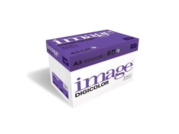 Image, Digicolor, hvid, Kopipapir træfri ECF, 350g/m2, 420mm x 297mm, A3 Bred bane, pakke a 100 ark,
