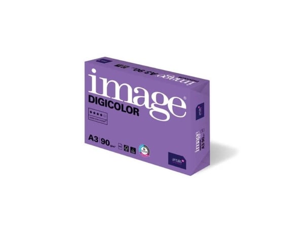 Image, Digicolor, hvid, Kopipapir træfri ECF, 350g/m2, 420mm x 297mm, A3 Bred bane, pakke a 100 ark,