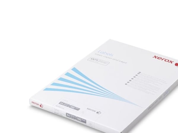 Xerox Labels 63.5 x 45.6 mm A4 100 sheets, Hvit, A4, 100 ark, 63,5 mm, 45,6 mm, 1800 stykker