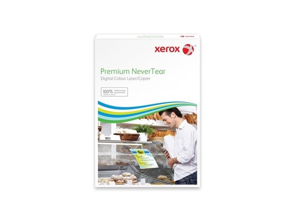 Xerox, Premium NeverTear adhesive Permanent Matt White, Matt, smooth selvklæbende film, permanent ad