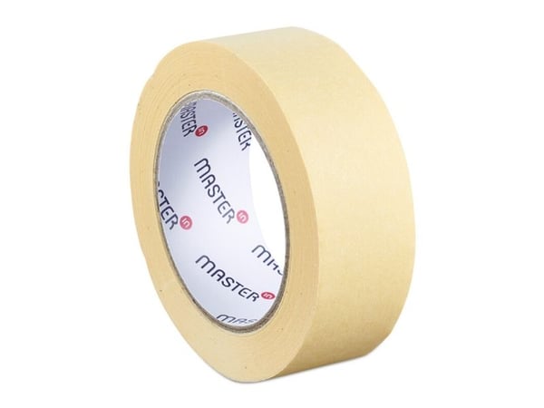 Afdækningstape, Master'in Expert 80 °C varmebestandig, 38 mm x 50.00 m samlet tykkelse 132 µm kerned - (24 stk.)