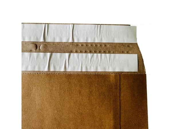 Forsendelsespose i Papir, Master'in Performance, 380 + 80 x 480 mm sidefalset, 100 % genbrug 2 selvk - (200 stk.)