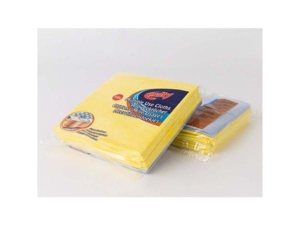 Alt-mulig-klude, Cleanline, assorteret 380mmx380mm, 110g/m2, pakke a 10 stk