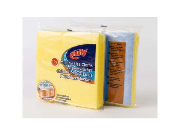 Alt-mulig-klude, Cleanline, assorteret 380mmx380mm, 110g/m2, pakke a 10 stk