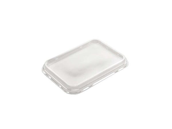 Lock till plastbricka, Færch, M 5187 rektangulär, 194x144x17mm PET, transparent, kartong a 424 st