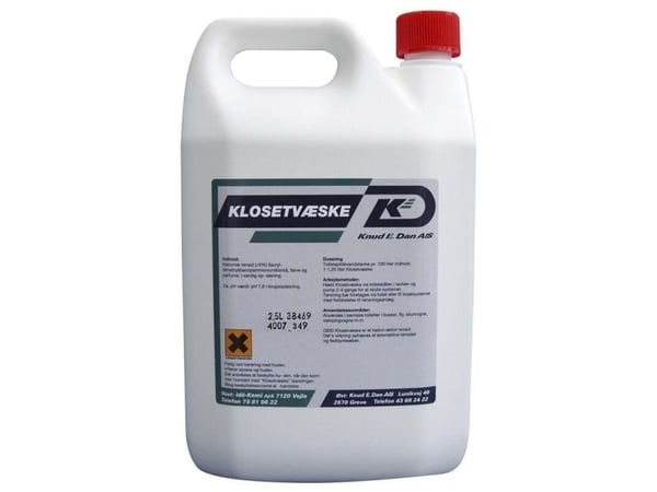 Sanitetsrengøring, Hygiene & Janitorial Chemical toilet liquid 2500 ml