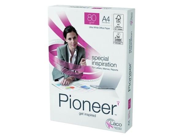 Kopipapir Pioneer 80g A3 500 ark/pakning