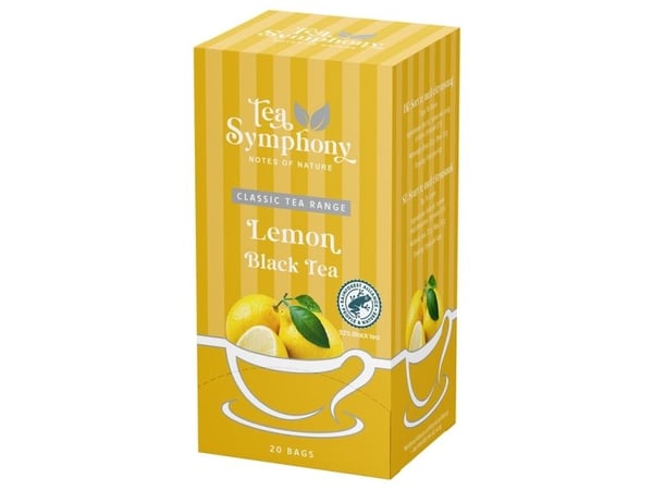 Tee, Symphony Type 1, täyttöpaino: 40, Sitruunatee, 20 kpl pakkaus Tee, Symphony Type 1, täyttöpaino: 40, Sitruunatee, 20 kpl pakkaus