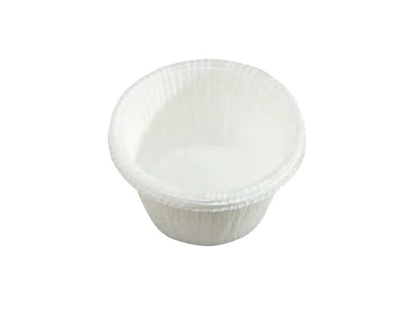 Muffin form, Rund, højde 35 mm indvendig diameter 50.0 mm Pergamentpapir, hvid, pakke a 200 stk W/Ed