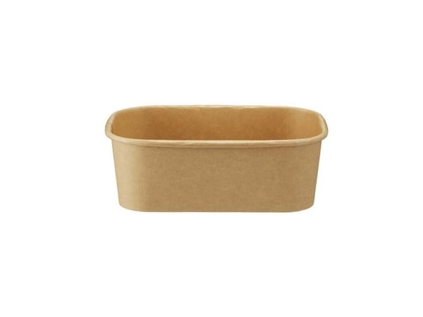 Salatbowle,172x120x58mm Kraft, brun, For microwave pakke a 50 stk Fødevaregodkendt