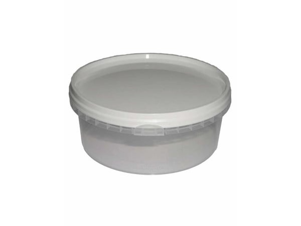 Plastbøtte, Handy-lock, Rund kapacitet 390, Ø 122, højde 50 PP, transparent, karton a 560 stk Fødeva