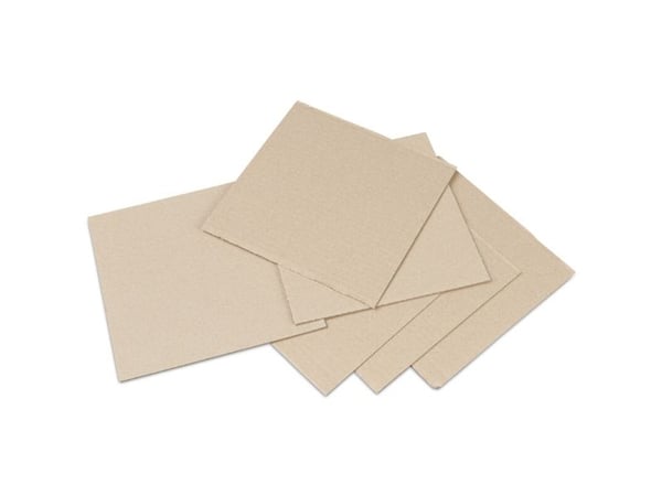 Bølgepapark, 998 x 1398 mm, 1-lags E-flute, 2.000 mm, FEFCO 0110, Bølgepap hvid/brun, Unprinted, pal