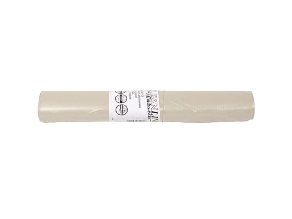 Affaldssække, 33 µm, 700 x 1050 mm genanvendt LDPE, transparent kapacitet 100l, rulle a 10 poser - (20 stk.)