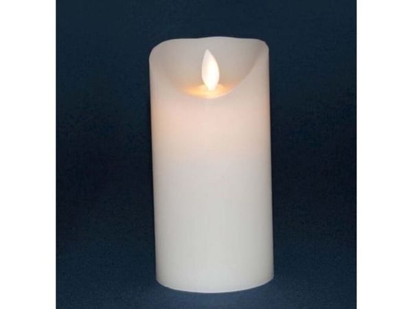Bloklys LED, 150 x 75 x 150 mm Plast/stål, hvid, karton a 12 stk