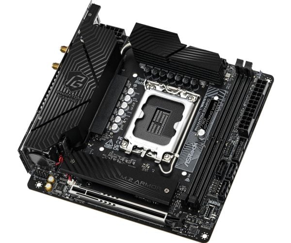 ASRock Phantom Gaming Z790I Lightning WiFi - Hovedkort - mini-ITX - LGA1700-sokkel - Z790 Chipset - USB 3.2 Gen 1, USB 3.2 Gen 2, USB-C 3.2 Gen 1, ...