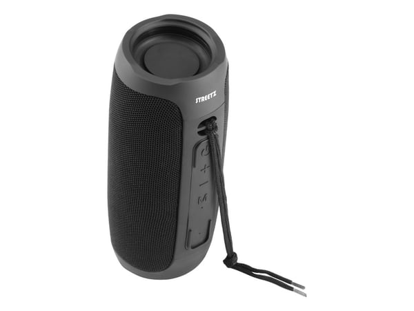 Streetz Bluetooth-høyttaler 2 x 10 W, svart, 20 W, 40 - 20000 Hz, 4 O, 90 dB, Trådløs, 10 m