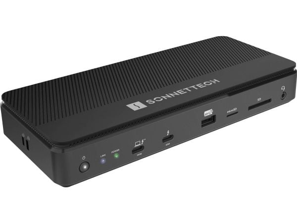 Sonnet Echo 13 Thunderbolt 5 SSD-telakka, langallinen, Thunderbolt 5, 140 W, 2500 Mbit/s, musta, MicroSD (TransFlash), MicroSDHC, MicroSDXC, SD, SD...