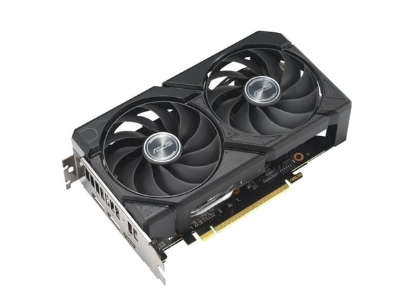 ASUS DUAL-RX9060XT-8G, Radeon RX 9060 XT, 8 GB, GDDR6, 128 bittiä, 7680 x 4320 pikseliä, PCI Express 5.0