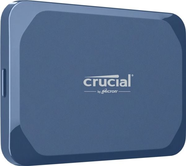 Crucial X10, 1 TB, USB Type-C, USB 3.2 Gen 2x2, 2100 MB/s, 20 Gbit/sek., Blå