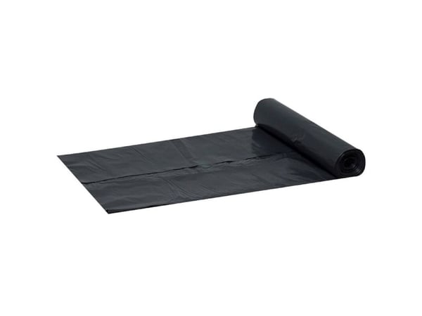 Containersæk, 40 µm, 1140 x 1500 mm genanvendt LDPE, sort, kasse a 12 ruller palle a 432 ruller pass - (12 stk.)