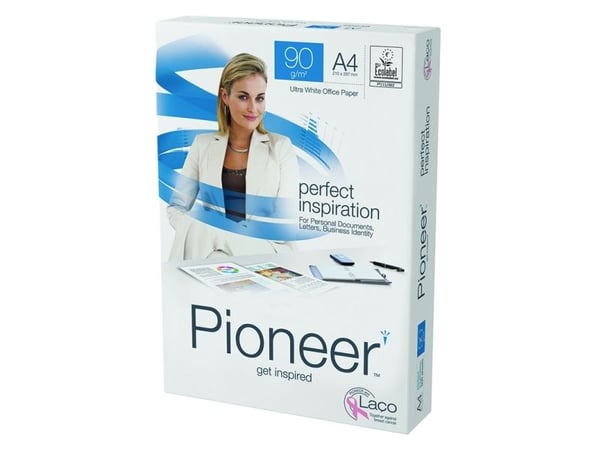 Skriverpapir Pioneer A4 hvitt 90g - (500 ark)