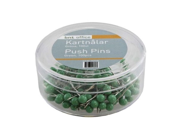 Kortnåle 4 mm x 20 mm grøn - (100 stk.)
